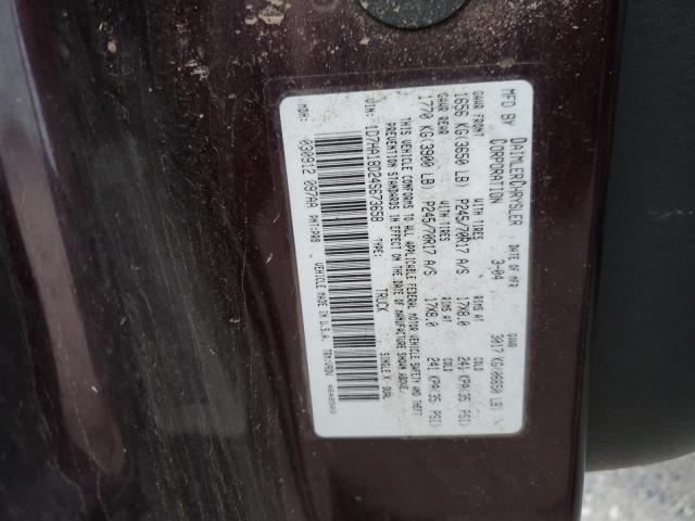 1D7HA18D24S673658 - 2004 DODGE RAM 1500 ST BURGUNDY photo 12