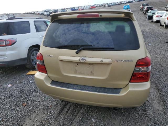 JTEGD21A370165973 - 2007 TOYOTA HIGHLANDER BEIGE photo 6