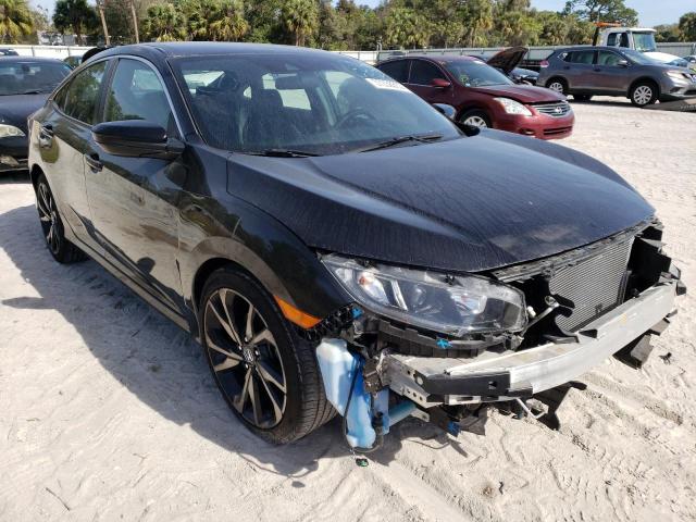 2HGFC2F83KH514659 - 2019 HONDA CIVIC SPORT BLACK photo 4