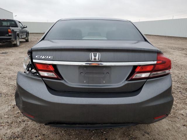 2HGFB2F92DH567383 - 2013 HONDA CIVIC EXL ნაცრისფერი ფოტო 6