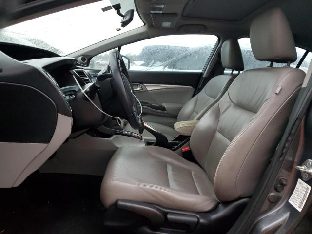 2HGFB2F92DH567383 - 2013 HONDA CIVIC EXL ნაცრისფერი ფოტო 7