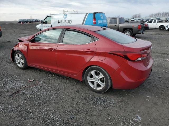 KMHDH4AE2GU601050 - 2016 HYUNDAI ELANTRA SE RED photo 2