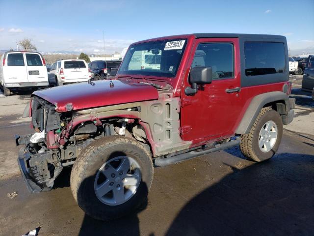 1C4AJWAG6CL155428 - 2012 JEEP WRANGLER SPORT MAROON photo 1