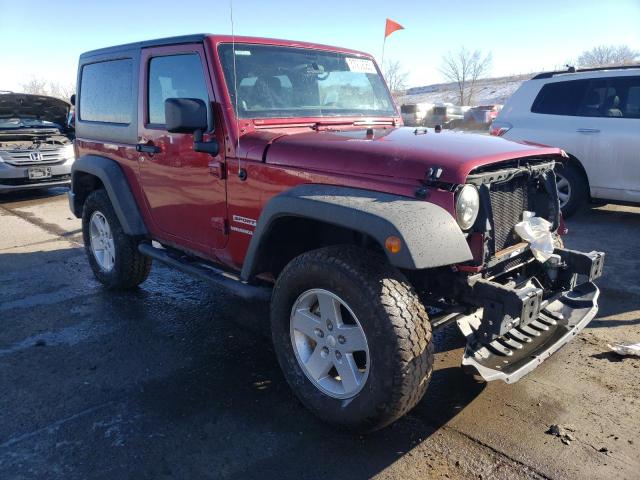 1C4AJWAG6CL155428 - 2012 JEEP WRANGLER SPORT MAROON photo 4