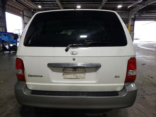 KNDUP132356764039 - 2005 KIA SEDONA EX WHITE photo 6