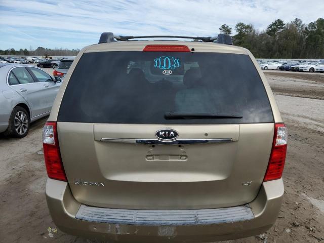 KNDMB233066033213 - 2006 KIA SEDONA EX GOLD photo 6