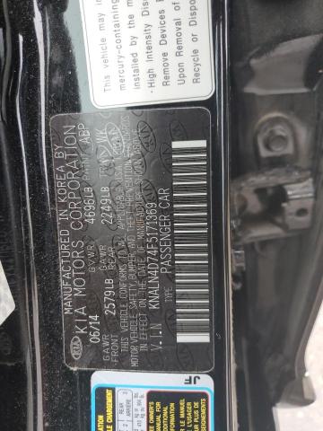 KNALN4D74F5171369 - 2015 KIA CADENZA PREMIUM BLACK photo 12