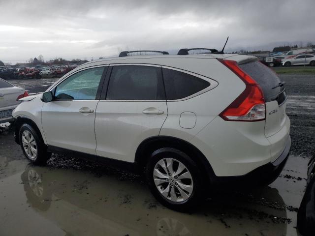 5J6RM4H72EL112917 - 2014 HONDA CR-V EXL WHITE photo 2