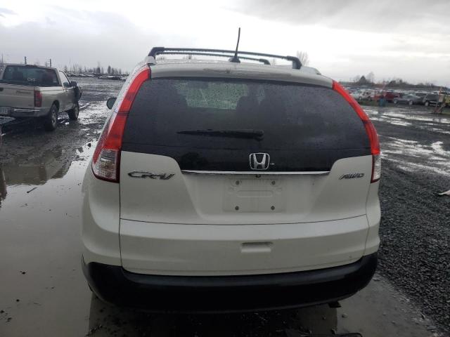 5J6RM4H72EL112917 - 2014 HONDA CR-V EXL WHITE photo 6