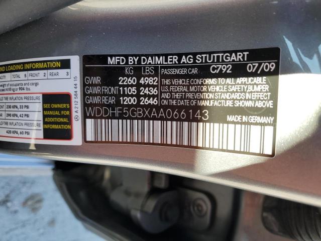 WDDHF5GBXAA066143 - 2010 MERCEDES-BENZ E 350 SILVER photo 12