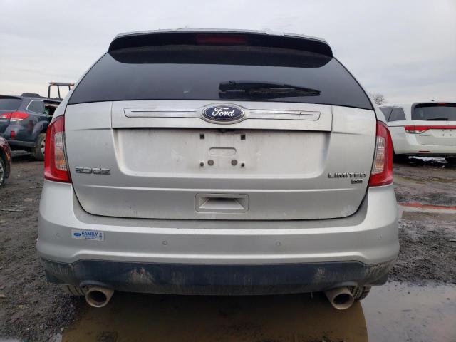 2FMDK4KC0EBA99737 - 2014 FORD EDGE LIMITED SILVER photo 6