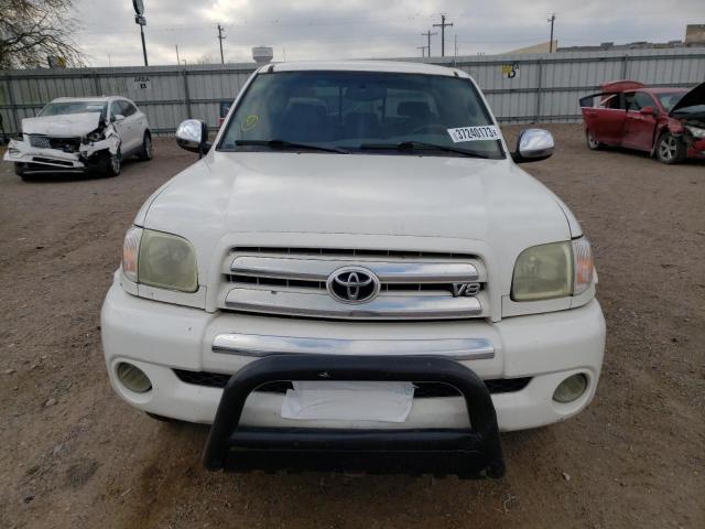 5TBRT34195S460158 - 2005 TOYOTA TUNDRA ACCESS CAB SR5 WHITE photo 5