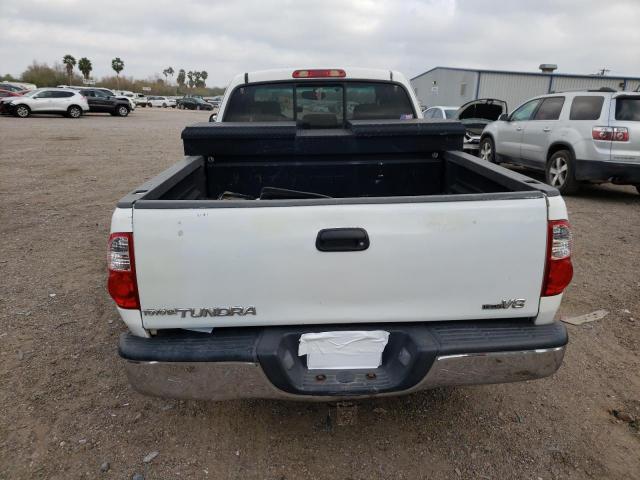 5TBRT34195S460158 - 2005 TOYOTA TUNDRA ACCESS CAB SR5 WHITE photo 6