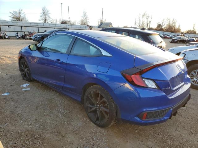 2HGFC4B84KH308395 - 2019 HONDA CIVIC SPORT BLUE photo 2