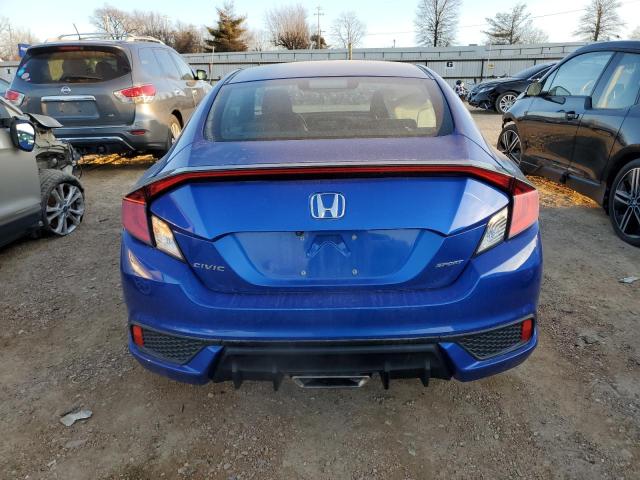 2HGFC4B84KH308395 - 2019 HONDA CIVIC SPORT BLUE photo 6