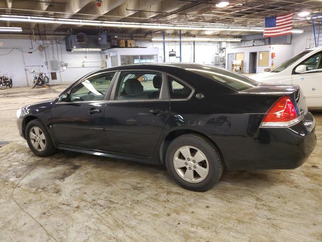 2G1WT57K891101402 - 2009 CHEVROLET IMPALA 1LT BLACK photo 2