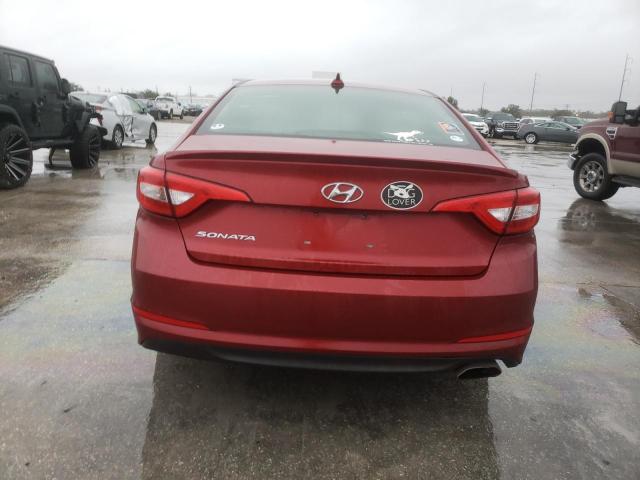 5NPE24AF3FH133213 - 2015 HYUNDAI SONATA SE BURGUNDY photo 6