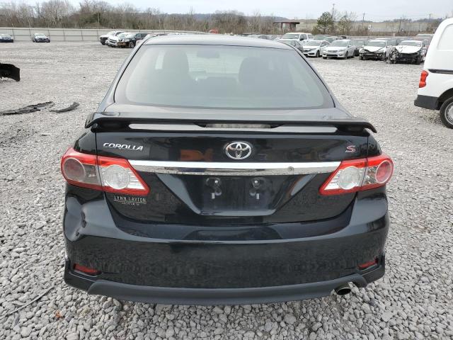 2T1BU4EE1BC678855 - 2011 TOYOTA COROLLA BASE BLACK photo 6