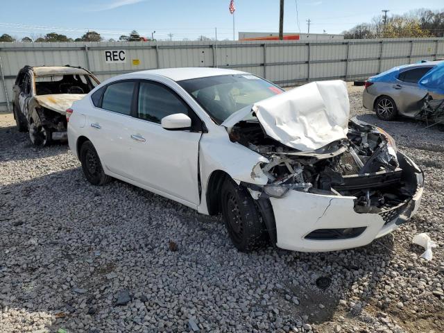 3N1AB7AP9EY256320 - 2014 NISSAN SENTRA S WHITE photo 4