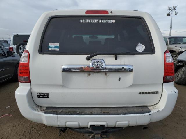 JTEZT14R578011046 - 2007 TOYOTA 4RUNNER SR5 WHITE photo 6