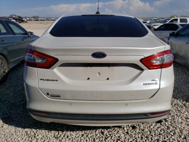 3FA6P0LU6DR303333 - 2013 FORD FUSION SE HYBRID WHITE photo 6