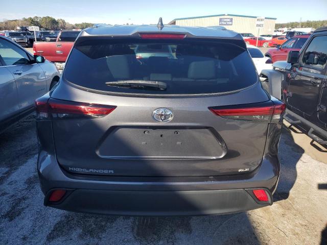 5TDGZRAHXMS529035 - 2021 TOYOTA HIGHLANDER XLE GRAY photo 6