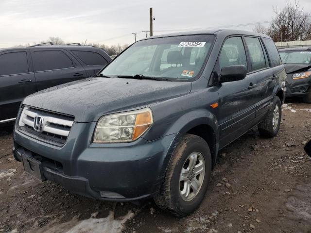 2HKYF18126H554088 - 2006 HONDA PILOT LX BLUE photo 1