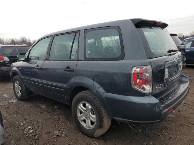 2HKYF18126H554088 - 2006 HONDA PILOT LX BLUE photo 2