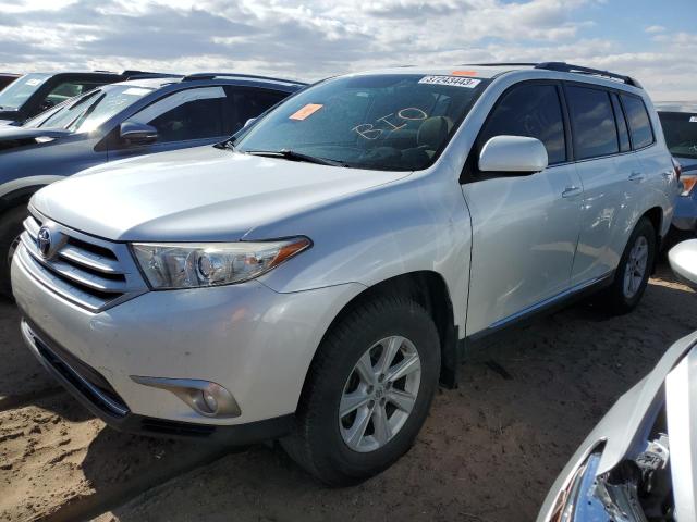 5TDZK3EH0CS077759 - 2012 TOYOTA HIGHLANDER BASE WHITE photo 1