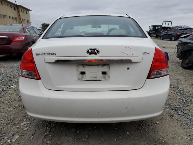 KNAFE221595649545 - 2009 KIA SPECTRA EX WHITE photo 6