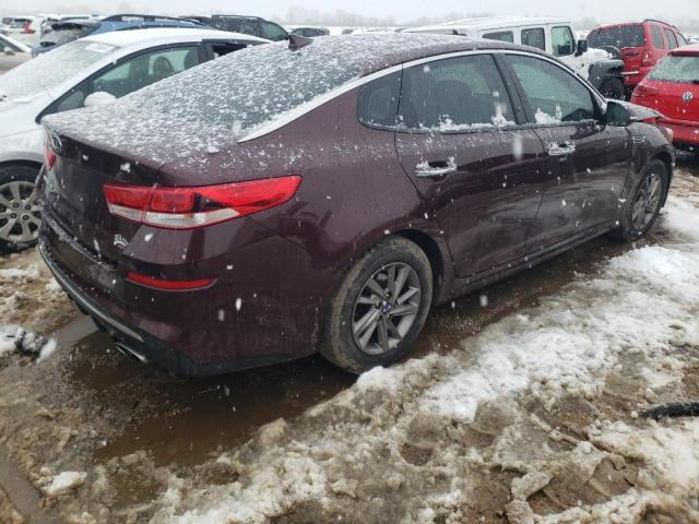 5XXGT4L36LG386896 - 2020 KIA OPTIMA LX BURGUNDY photo 3