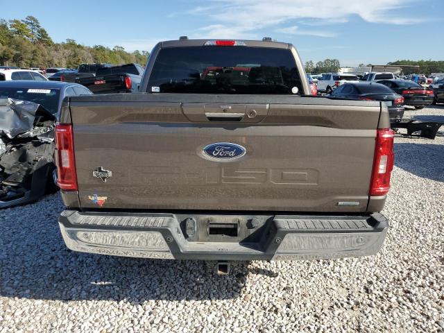 1FTEW1CP8MFD00956 - 2021 FORD F150 SUPERCREW TAN photo 6