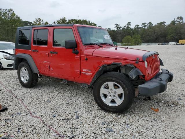 1J4BA3H1XAL198231 - 2010 JEEP WRANGLER U SPORT წითელი ფოტო 4