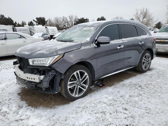 5FRYD4H81HB016602 - 2017 ACURA MDX ADVANCE GRAY photo 1