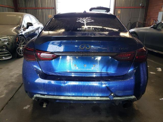 JN1EV7AP6JM356591 - 2018 INFINITI Q50 LUXE BLUE photo 6