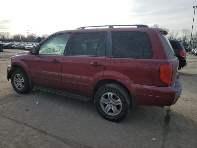 2HKYF18653H501666 - 2003 HONDA PILOT EXL MAROON photo 2