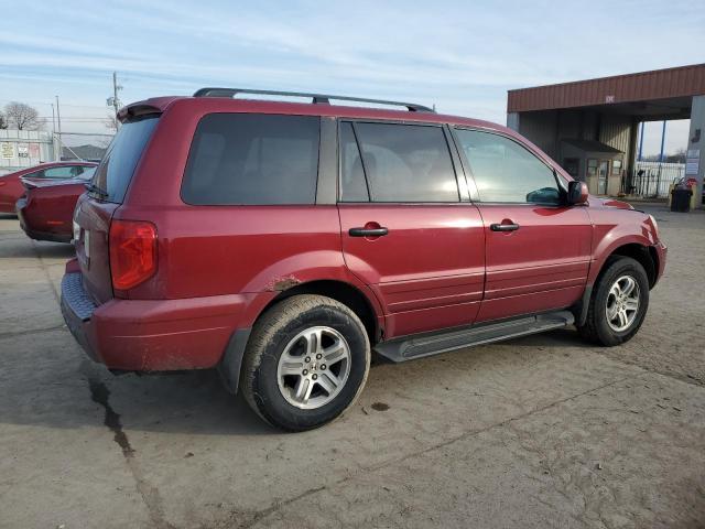 2HKYF18653H501666 - 2003 HONDA PILOT EXL MAROON photo 3