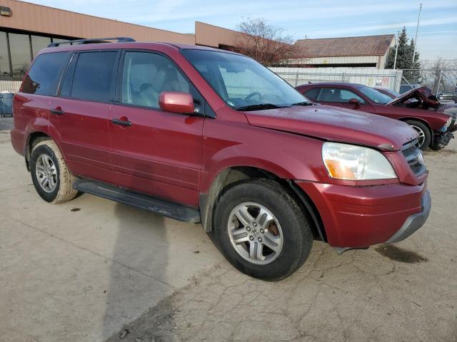 2HKYF18653H501666 - 2003 HONDA PILOT EXL MAROON photo 4