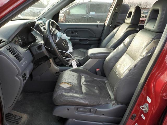 2HKYF18653H501666 - 2003 HONDA PILOT EXL MAROON photo 7