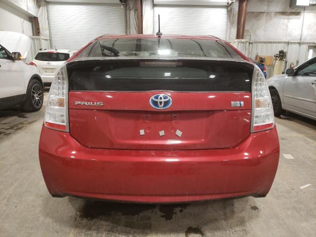 JTDKN3DU4B1473907 - 2011 TOYOTA PRIUS RED photo 6