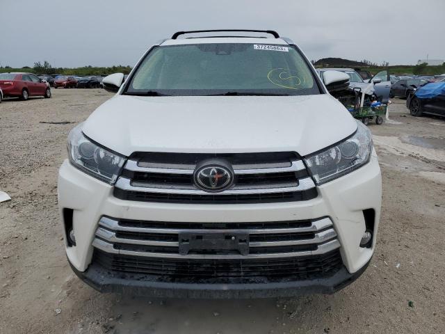 5TDDZRFH7HS413163 - 2017 TOYOTA HIGHLANDER LIMITED WHITE photo 5