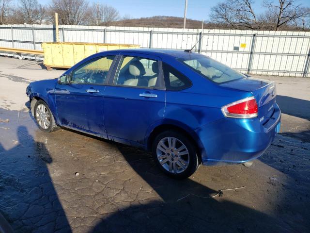 1FAHP3HN2BW201369 - 2011 FORD FOCUS SEL BLUE photo 2