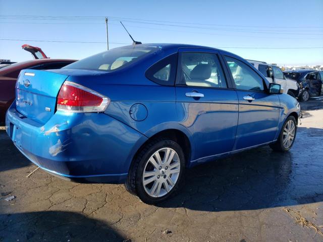 1FAHP3HN2BW201369 - 2011 FORD FOCUS SEL BLUE photo 3