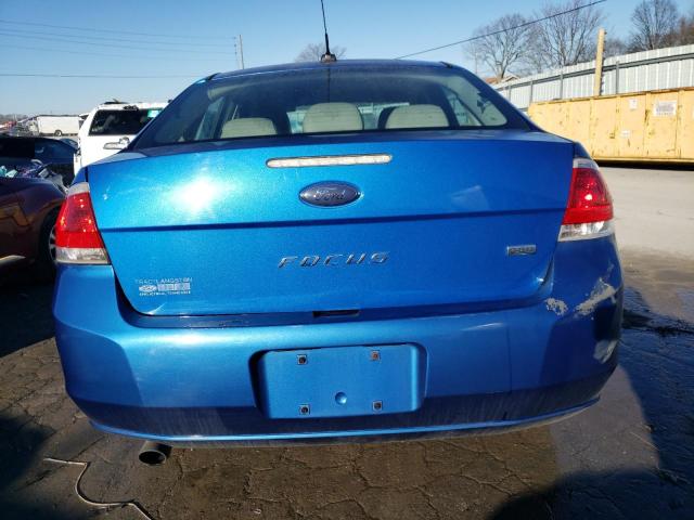 1FAHP3HN2BW201369 - 2011 FORD FOCUS SEL BLUE photo 6