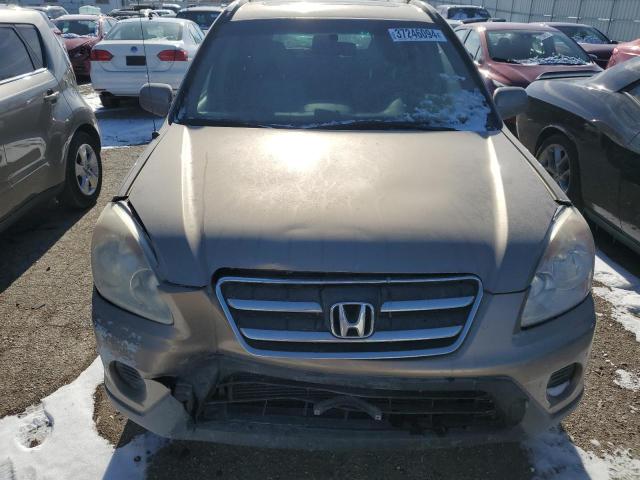 JHLRD78956C001940 - 2006 HONDA CR-V SE TAN photo 5