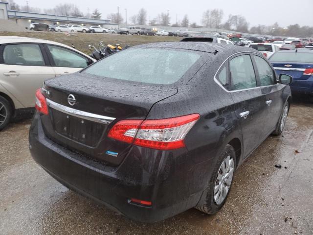 3N1AB7AP6DL789284 - 2013 NISSAN SENTRA S BLACK photo 3