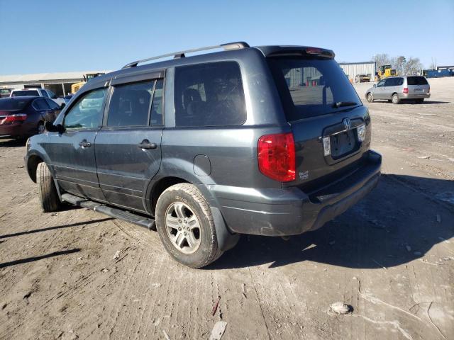 5FNYF18405B035192 - 2005 HONDA PILOT EX BLUE photo 2