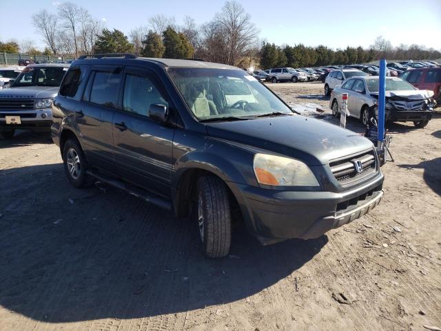 5FNYF18405B035192 - 2005 HONDA PILOT EX BLUE photo 4