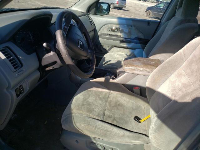 5FNYF18405B035192 - 2005 HONDA PILOT EX BLUE photo 7