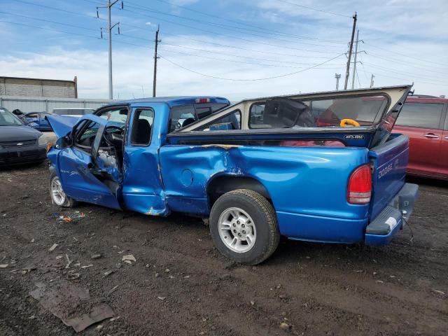 1B7GL22XXYS577601 - 2000 DODGE DAKOTA BLUE photo 2